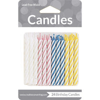 288ct Bulk Assorted Striped Candles