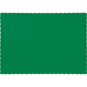 Bulk 600ct Emerald Green Paper Placemats 