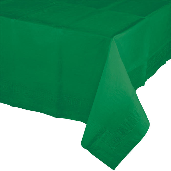 Emerald Green Tablecover 54"X 108" Polylined Tissue by Creative Converting
