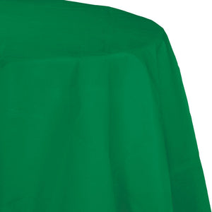 Bulk 12ct Emerald Green Round Paper Table Covers 82 inch 