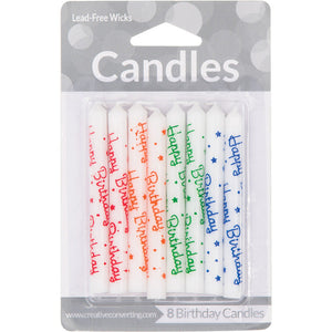 Happy Birthday Candles, 8 ct by Creative Converting