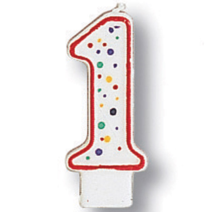 6ct Bulk Polka Dot #1 Candles