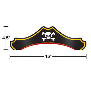 Pirate Treasure Party Hats, 8 ct Party Decoration