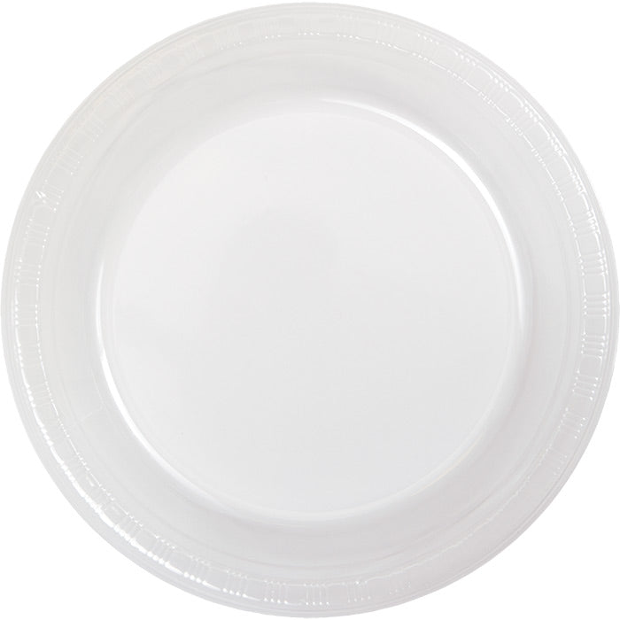 Bulk 240ct Clear Plastic Paper 6.75 inch Dessert Plates 