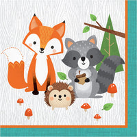 192ct Bulk Wild One Woodland Animals Luncheon Napkins