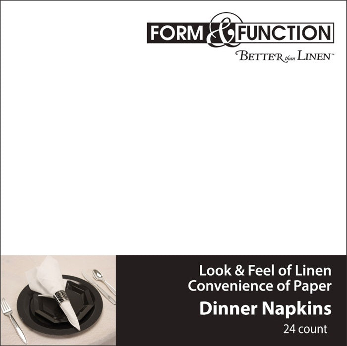 Bulk 288ct White Better than Linen Dinner Napkins 