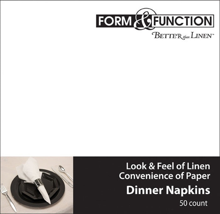 Bulk 600ct White Better than Linen Dinner Napkins Catering Pack 