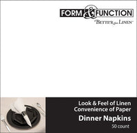 Bulk 600ct White Better than Linen Dinner Napkins Catering Pack 