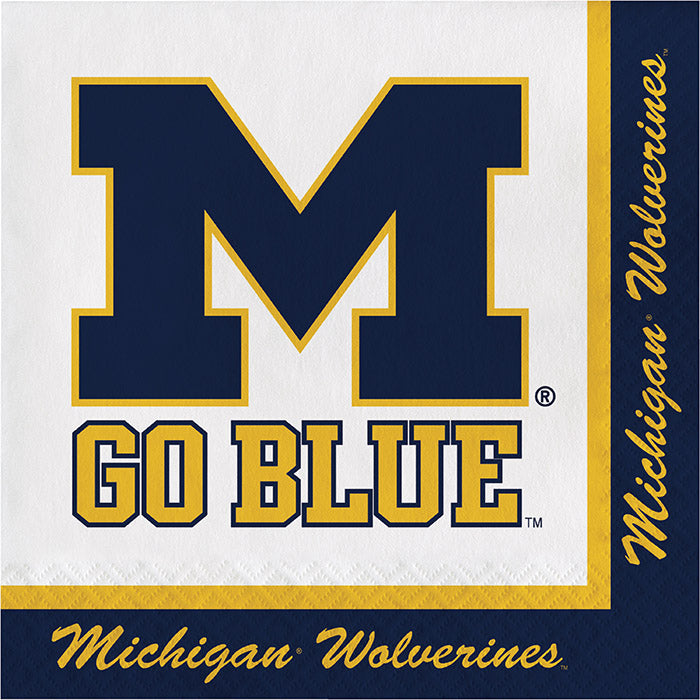 240ct Bulk University of Michigan Luncheon Napkin