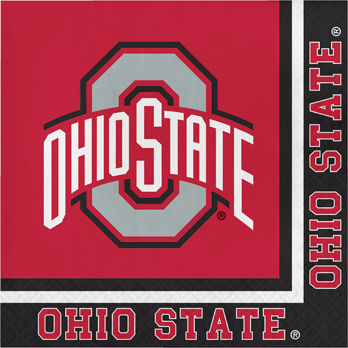 240ct Bulk Ohio State University Luncheon Napkins