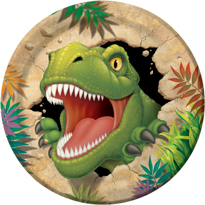96ct Bulk Dino Blast Dinner Plates