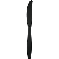 Bulk 288ct Black Velvet Plastic Knives 