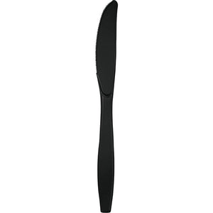Bulk 288ct Black Velvet Plastic Knives 