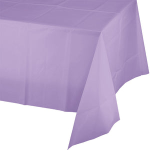 Bulk 12ct Luscious Lavender Plastic Table Covers 54 inch x 108 inch 