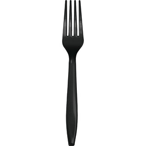 Bulk 288ct Black Velvet Plastic Forks 