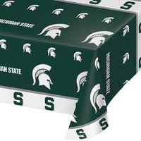 12ct Bulk Michigan State University Plastic Table Covers