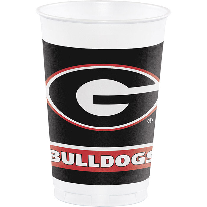 96ct Bulk University of Georgia 20 oz Plastic Cups