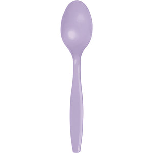 Luscious Lavender Purple Plastic Spoons, 24 ct by Creative Converting