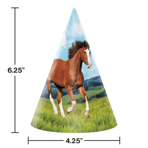 Horse And Pony Party Hats, 8 ct Party Decoration