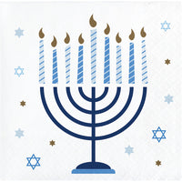 192ct Bulk Hanukkah Celebration Beverage Napkins