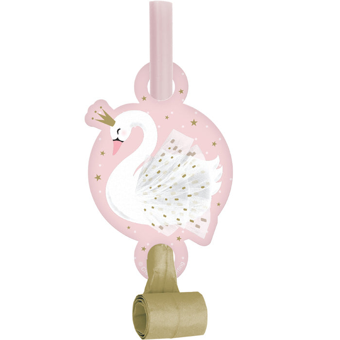 Stylish Swan Party Blowers 48 ct