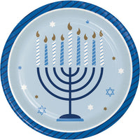96ct Bulk Hanukkah Celebration Dessert Plates