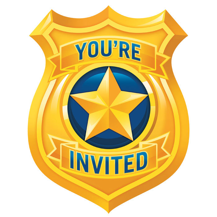 Police Party Invitation Pscd (Case Pack of 48)
