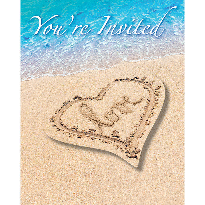 48ct Bulk Beach Love Invitations