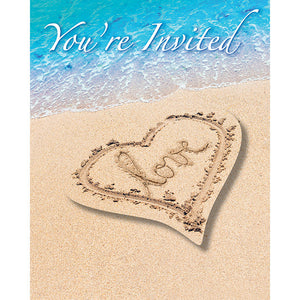 48ct Bulk Beach Love Invitations