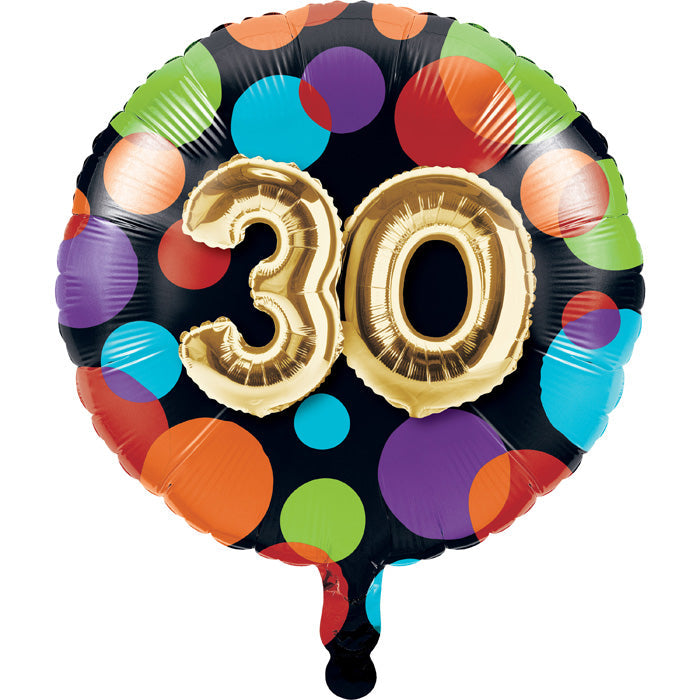 10ct Bulk Balloons 30th Birthday Mylar Balloons