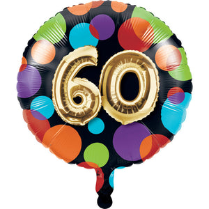 10ct Bulk Balloons 60th Birthday Mylar Balloons