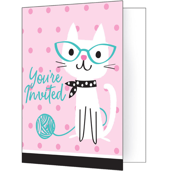 Purr-Fect Party Invitation Foldover (Case Pack of 48)