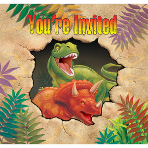 48ct Bulk Dinosaur Invitations