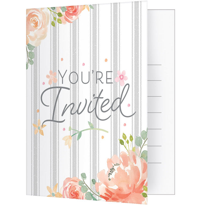 48ct Bulk Country Floral Invitations