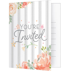 48ct Bulk Country Floral Invitations