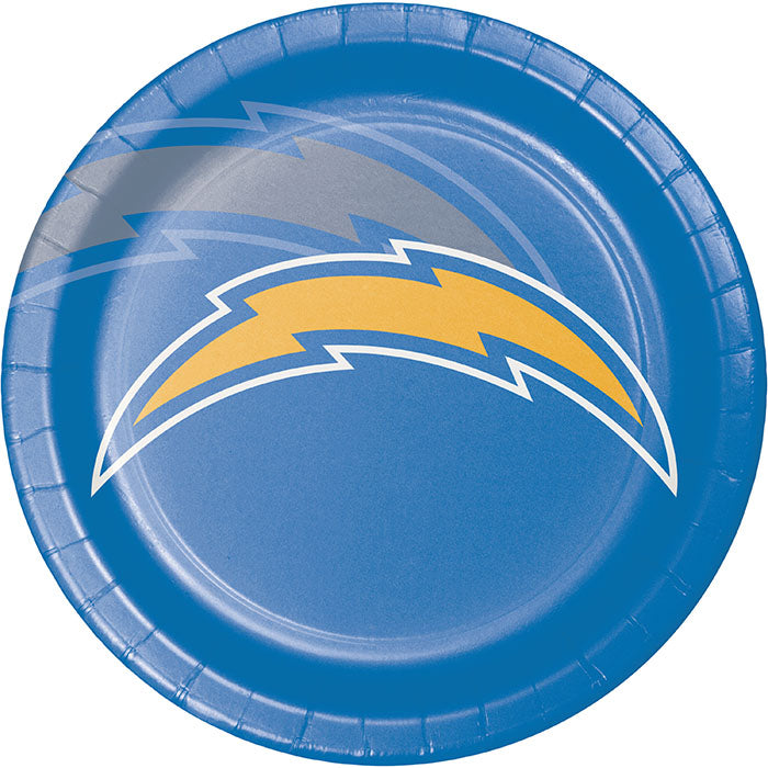 96ct Bulk Los Angeles Chargers Dinner Plates