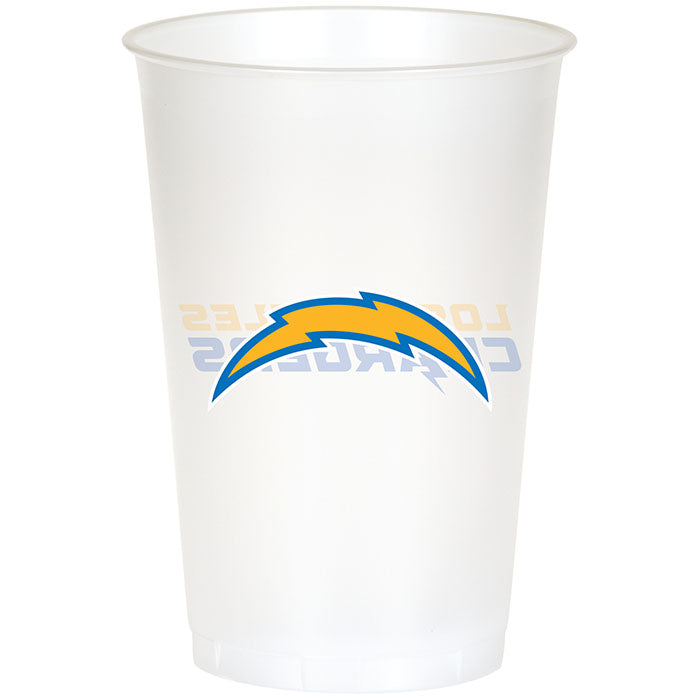 96ct Bulk Los Angeles Chargers 20 oz Plastic Cups