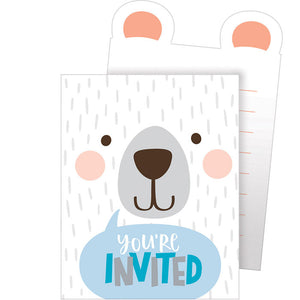 48ct Bulk Bear Party Invitations