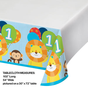6ct Bulk One is Fun Boy Plastic Table Covers